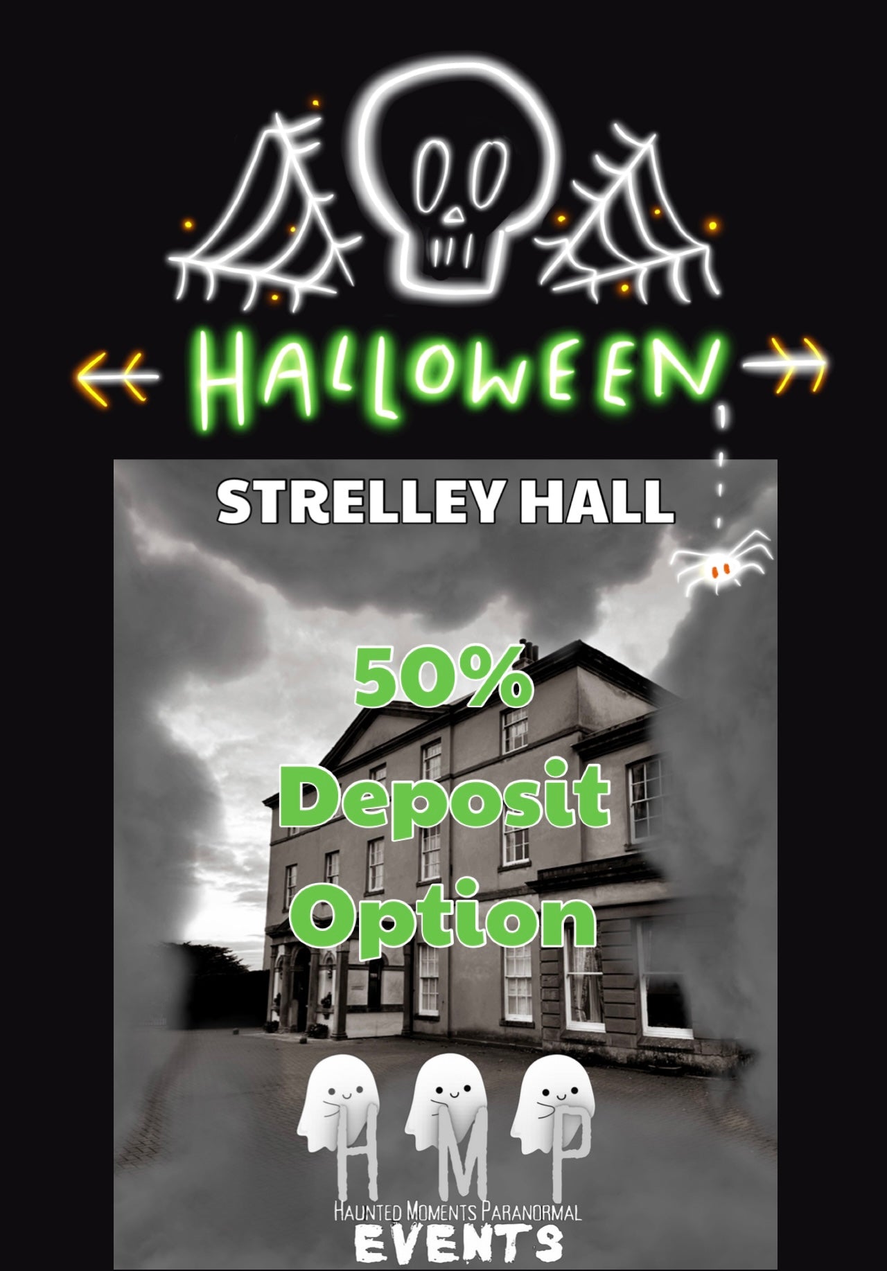 Deposit Option- Strelley Hall Ghost Hunt Halloween Special 31/10/2026